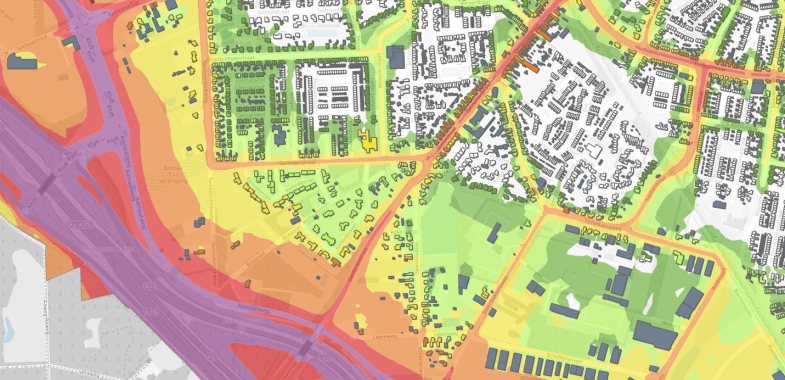 Basiskaart geluidsbelasting voor de regio Twente
