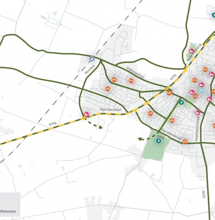Fietsnetwerk en bestemmingsplan gemeente Putten