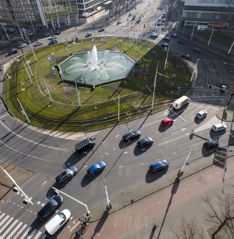 Kruispunt en rotonde Rotterdam