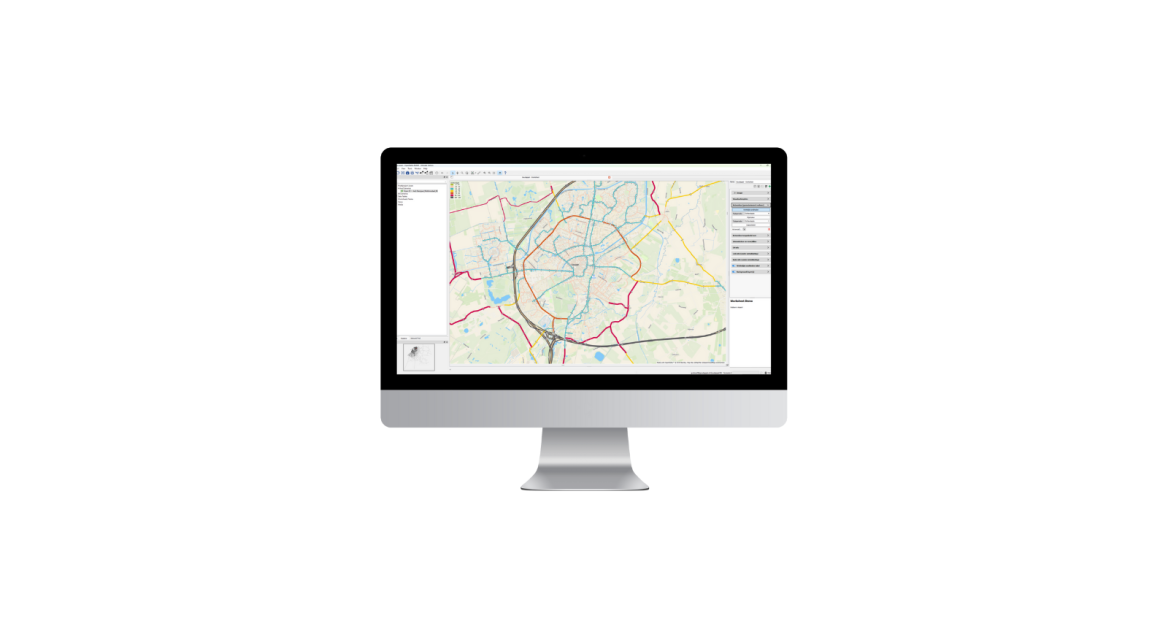 Kaartbeeld OmniTRANS Powered by Bentley OpenPaths