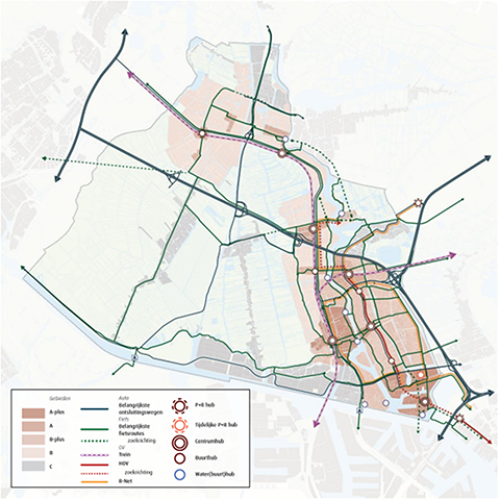 Zaans Mobiliteitsplan kaart