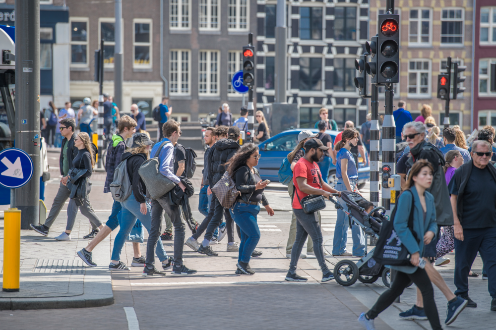 Verkeersstromen in Amsterdam