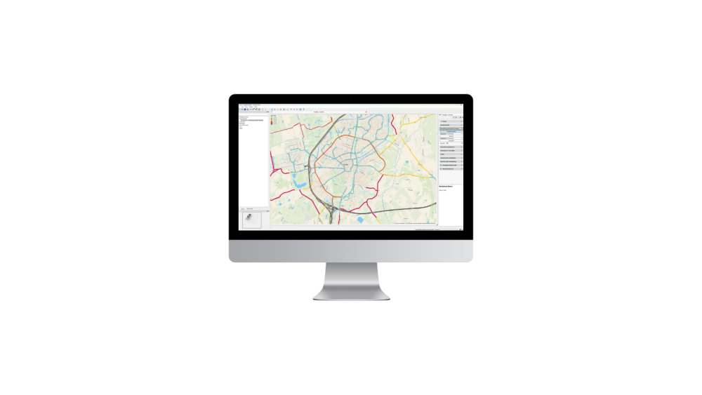 Kaartbeeld OmniTRANS Powered by Bentley OpenPaths