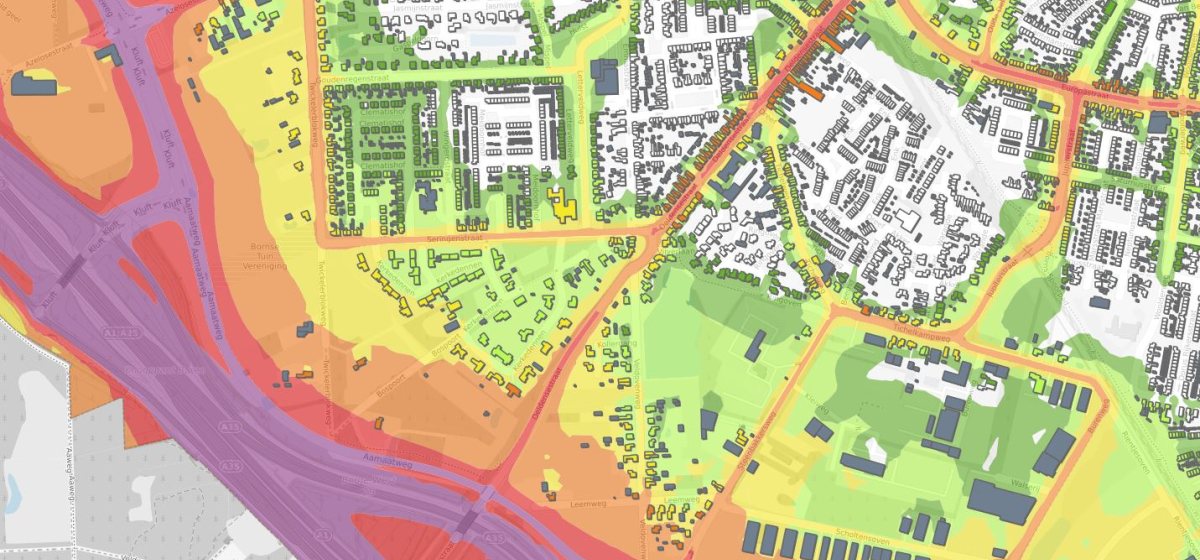 Basiskaart geluidsbelasting voor de regio Twente