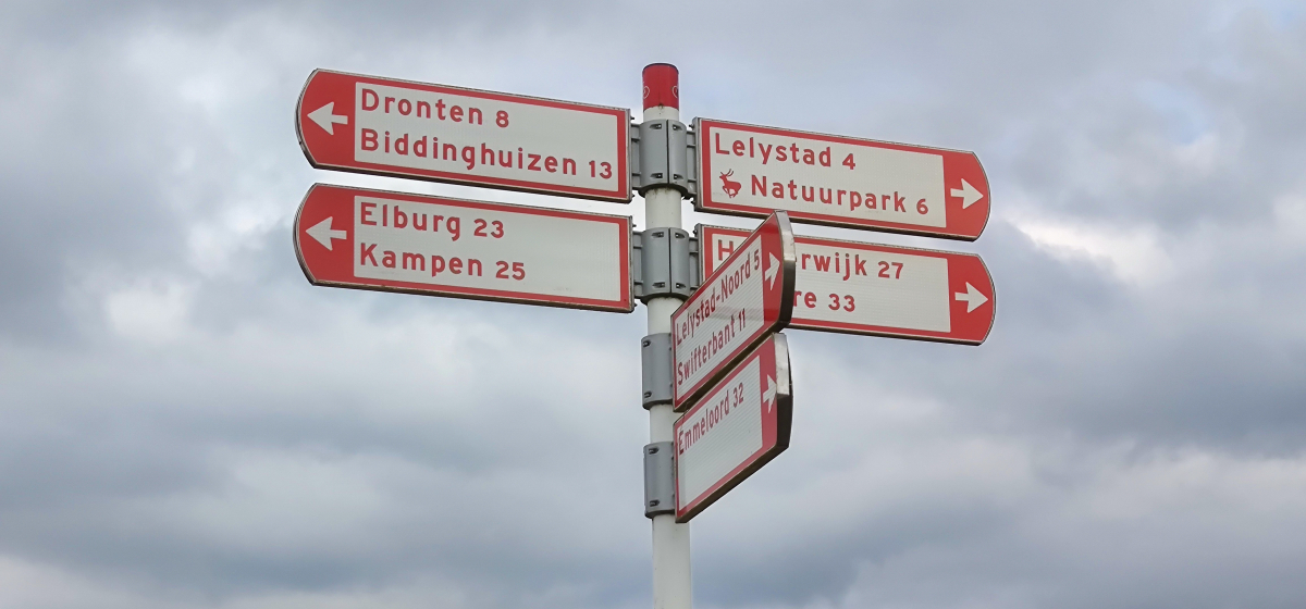 Doorfietsroutes Flevoland