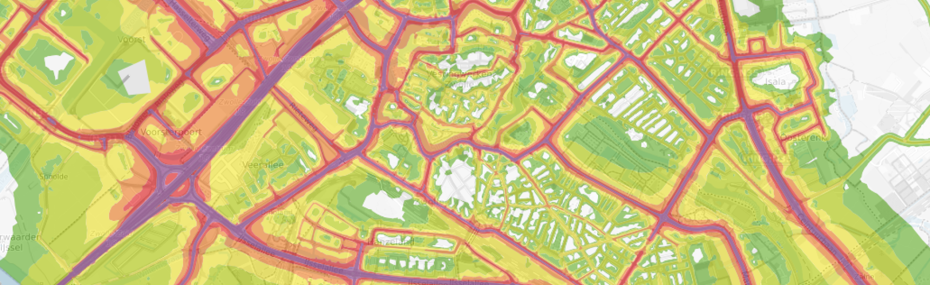 Inzicht in de geluidsbelasting van wegen in Zwolle