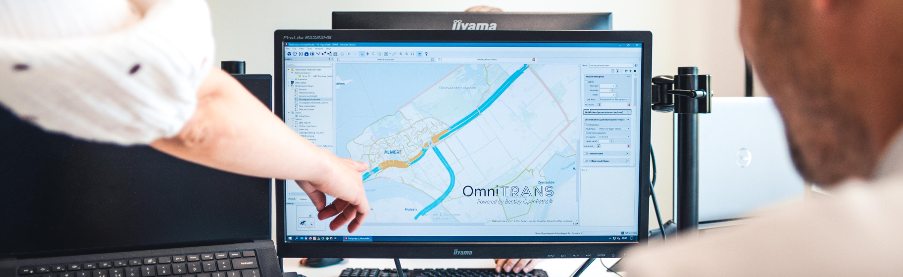 Adviseurs werken met verkeersmodelleringssoftware OmniTRANS Powered by Bentley OpenPaths