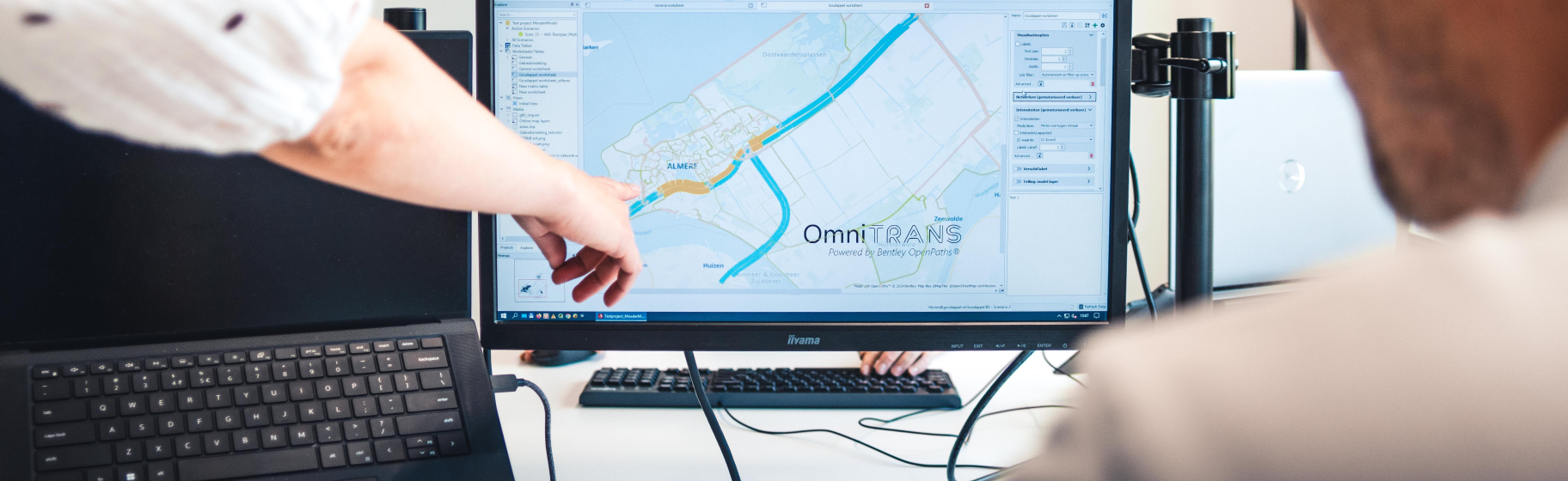 Adviseurs werken met verkeersmodelleringssoftware OmniTRANS Powered by Bentley OpenPaths