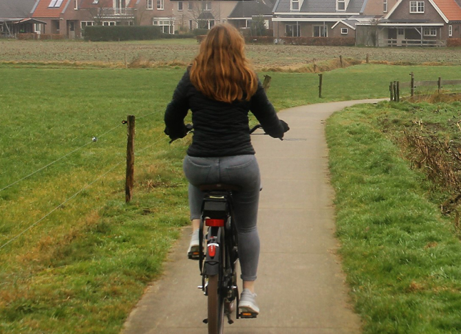 Fietser in Beuningen