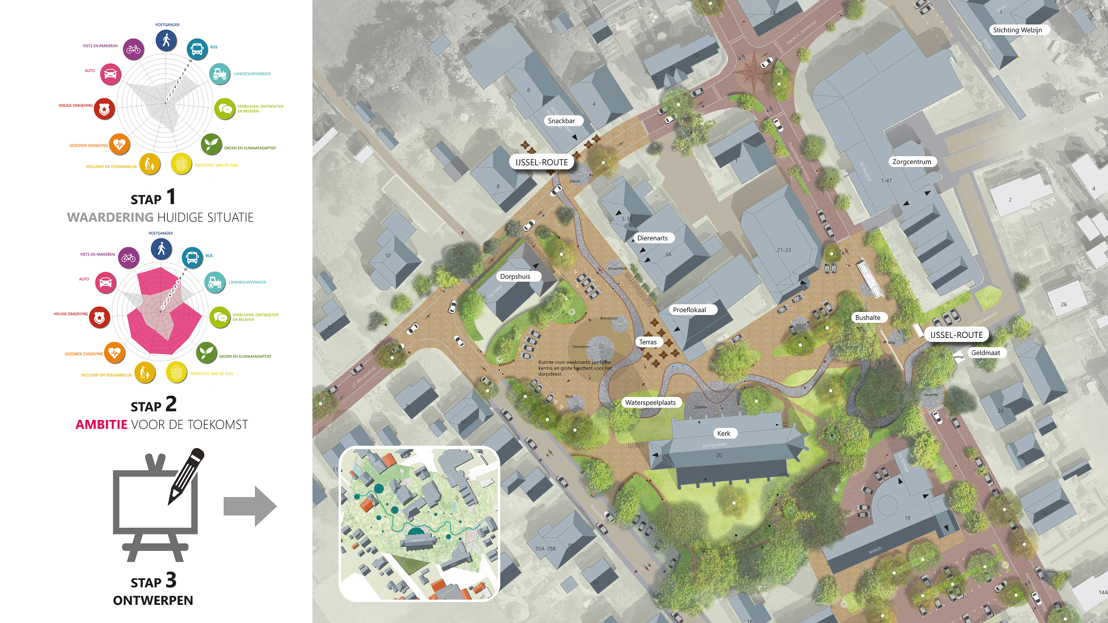 Ontwerptekening van IJsselplein