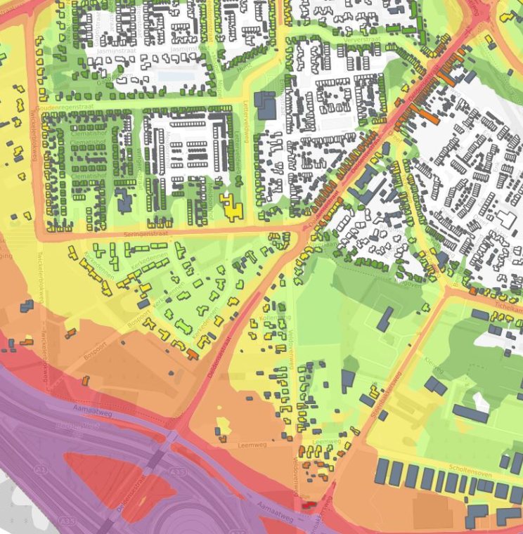 Basiskaart geluidsbelasting voor de regio Twente