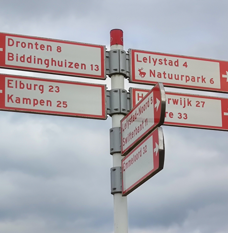 Doorfietsroutes Flevoland