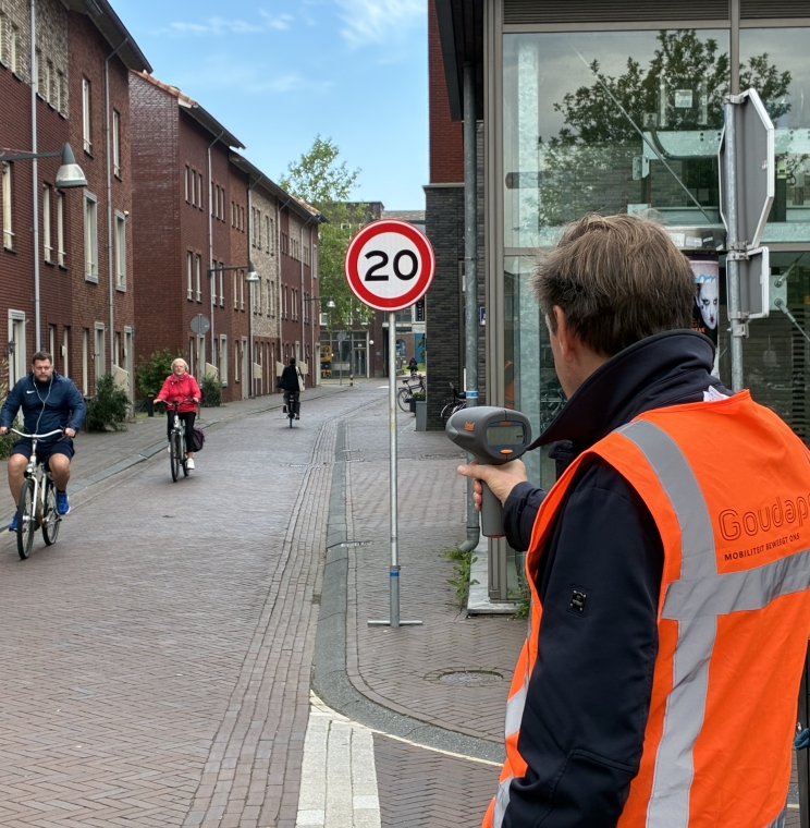Houten pilot 20km/u fietsen