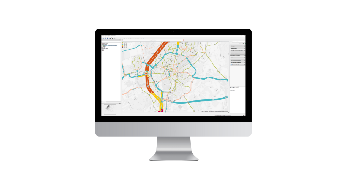 Kaartbeeld OmniTRANS Powered by Bentley OpenPaths
