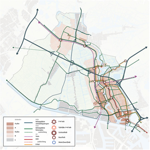 Zaans Mobiliteitsplan kaart