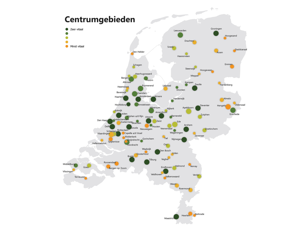 Vitaliteitsbenchmark Centrumgebieden 2022 totaal