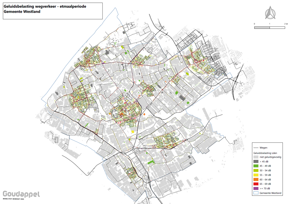 EU geluidsbelastingkaart voorbeeld