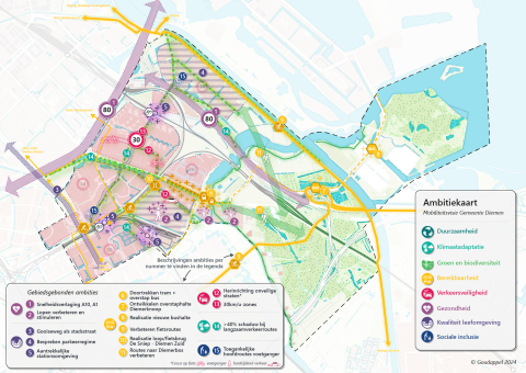 Ambitiekaart Diemen mobiliteitsambities