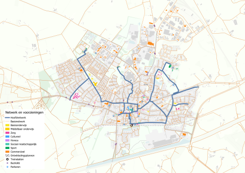 voetgangersnetwerk van Goor