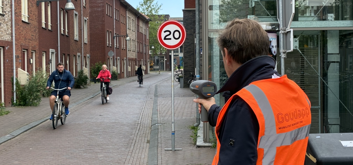 Houten pilot 20km/u fietsen
